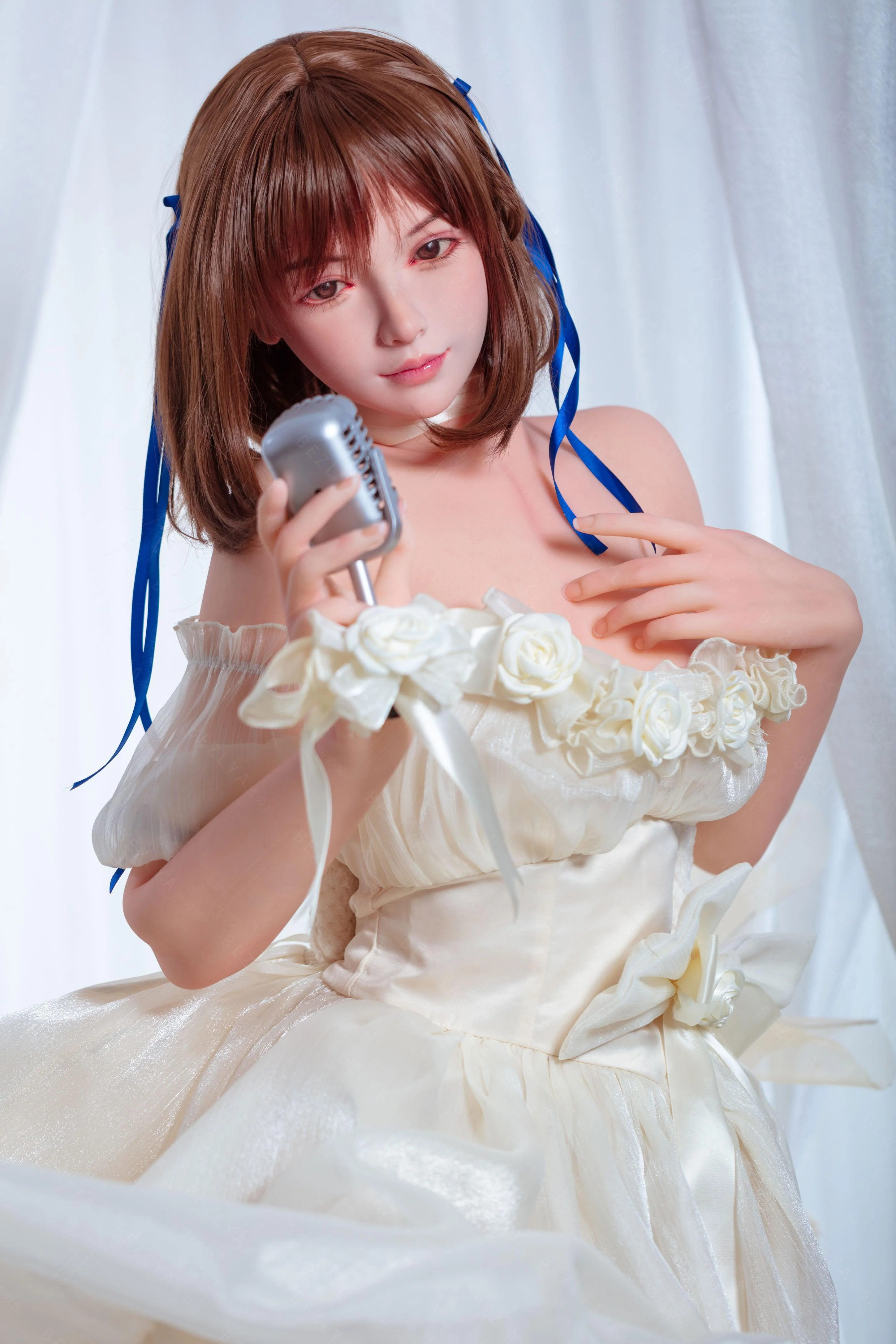 sex doll RCBezlya - Holly - 155cm/5ft1 - 2.0 B-cup - Silicone Head + TPE Body Sex Doll - R C