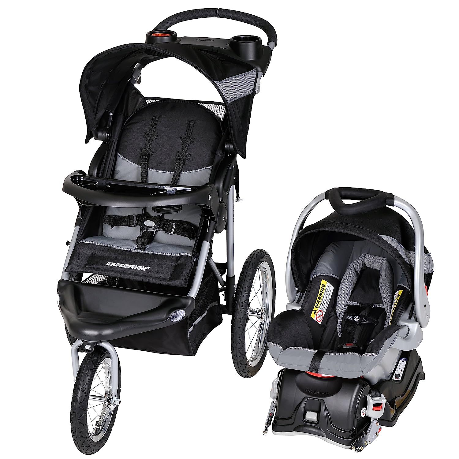 2026 Baby Trend Expedition Jogger Travel System, Millennium White