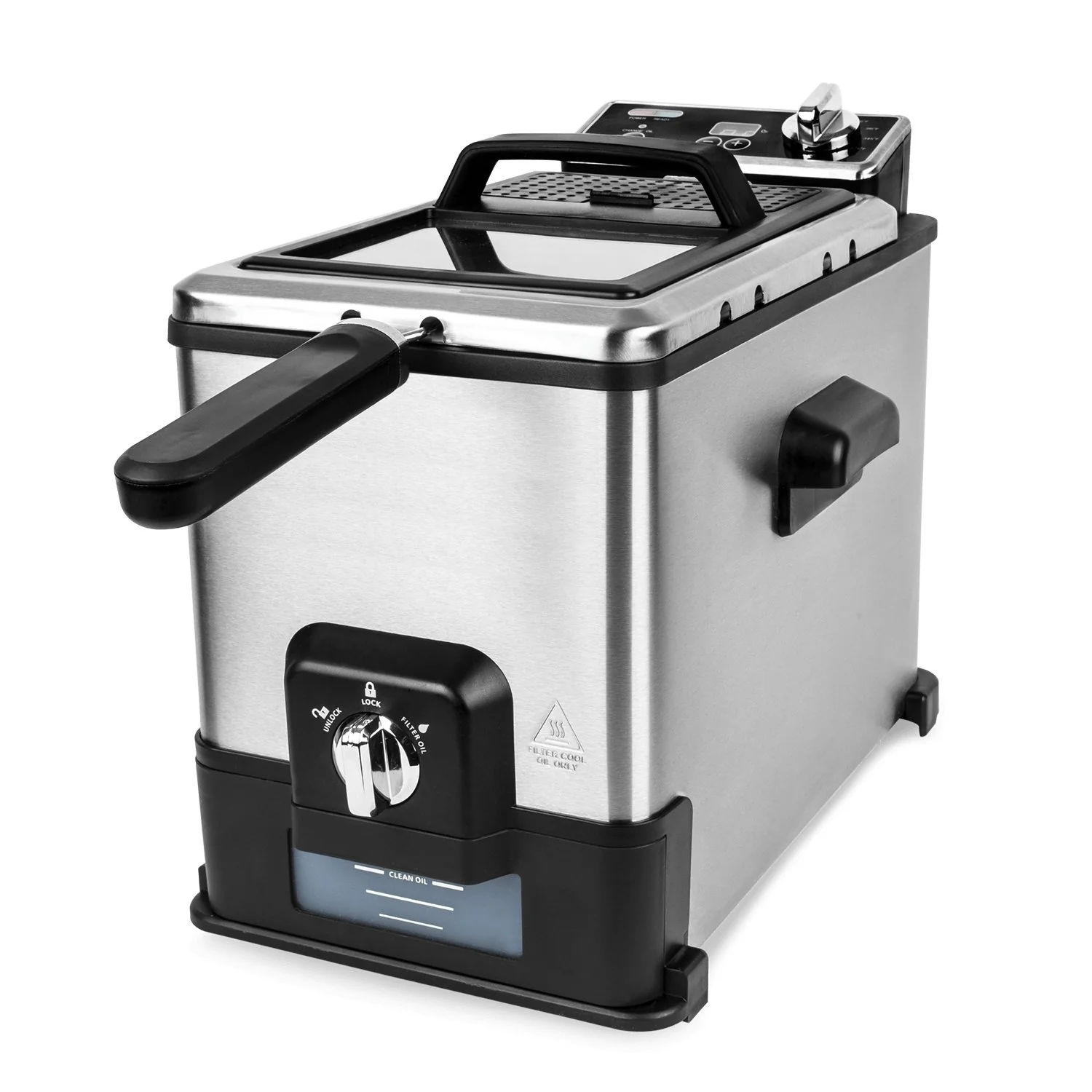 2026 Kalorik® 4.2 Quart Deep Fryer with Oil Filtration XL – Large Capacity, Digital Controls, Adjustable Temperature, Family-Size Cooking