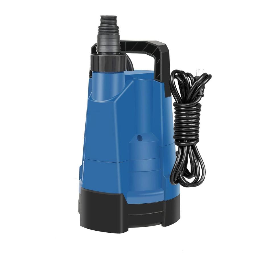 2026 1/4HP Utility Water Pump, 1580GPH Submersible Portable Clean Water Pump for Basement Flooding, Draining, Swimming