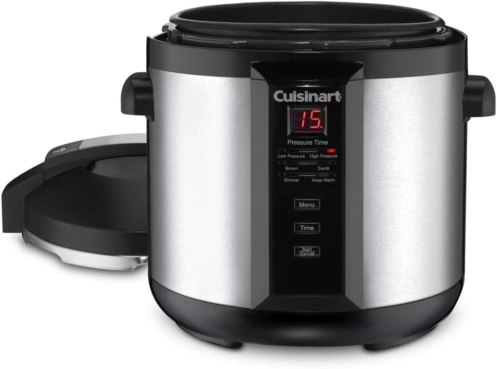 2026 Cuisinart 6-Quart Electric Pressure Cooker, Stainless Steel, Digital Controls, Multi-Function, Model CPC-600N1