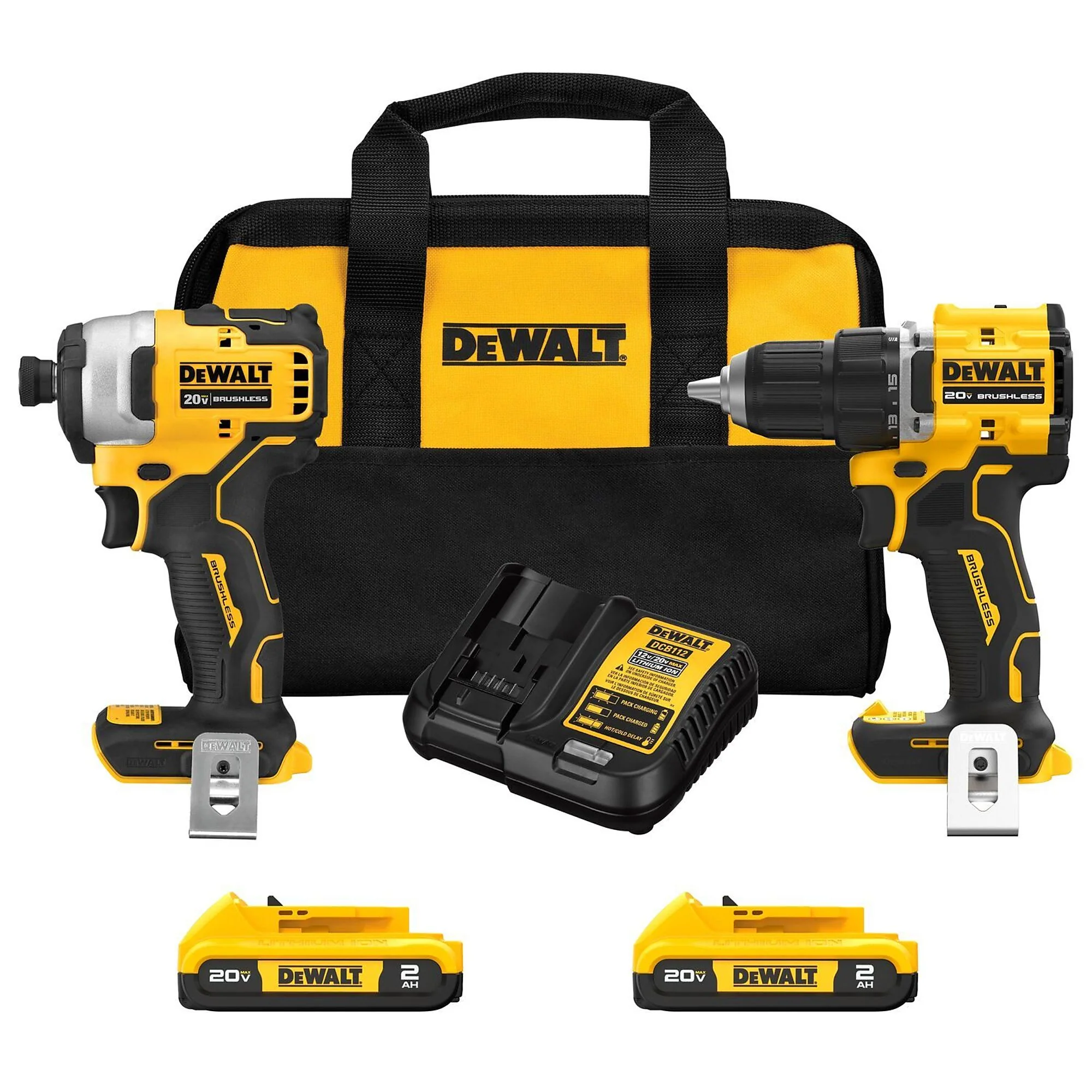2026 DeWalt DCK225D2 ATOMIC 20V MAX Brushless 2-Tool Combo Kit