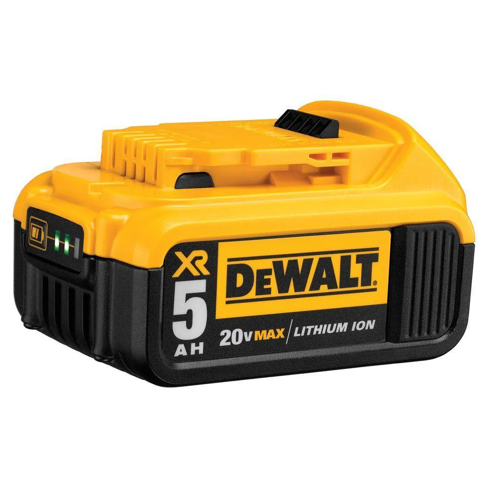 2026 DeWALT DCB205-2 20V MAX Premium XR 5.0Ah Lithium Ion Power Tool Battery - 2 Pack
