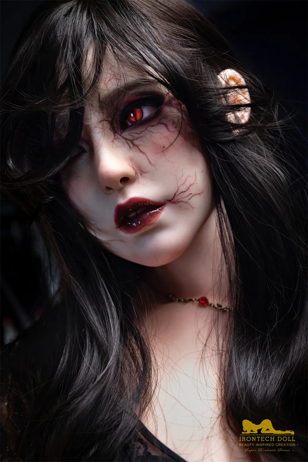 sex doll RC5ft6 / 167cm Big Boobs Silicone Ultra Realistic Sex Doll Vampire Look - Irontech Silicone Doll Elise - R C