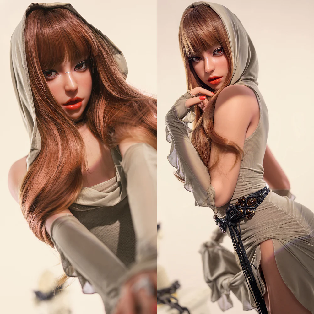 sex doll RC3-7 Days Delivery! Poppy-160cm/5ft3 Movable Jaw Silicone Head Sex Doll - R C