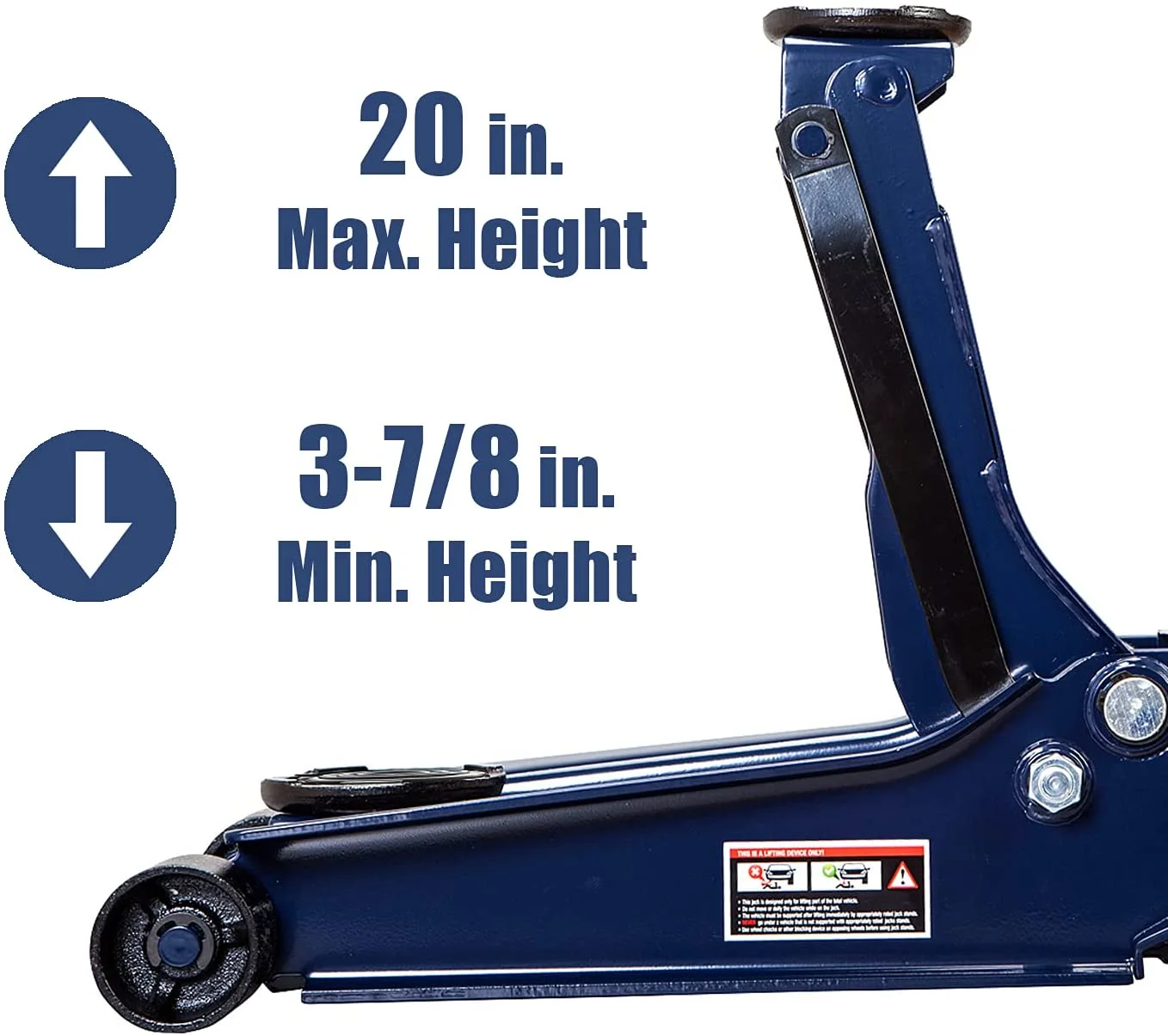 2026 TCE 4 Ton Heavy Duty Low Profile Hydraulic Floor Jack Speedy Lift Garage Car Jack, Blue, W847U