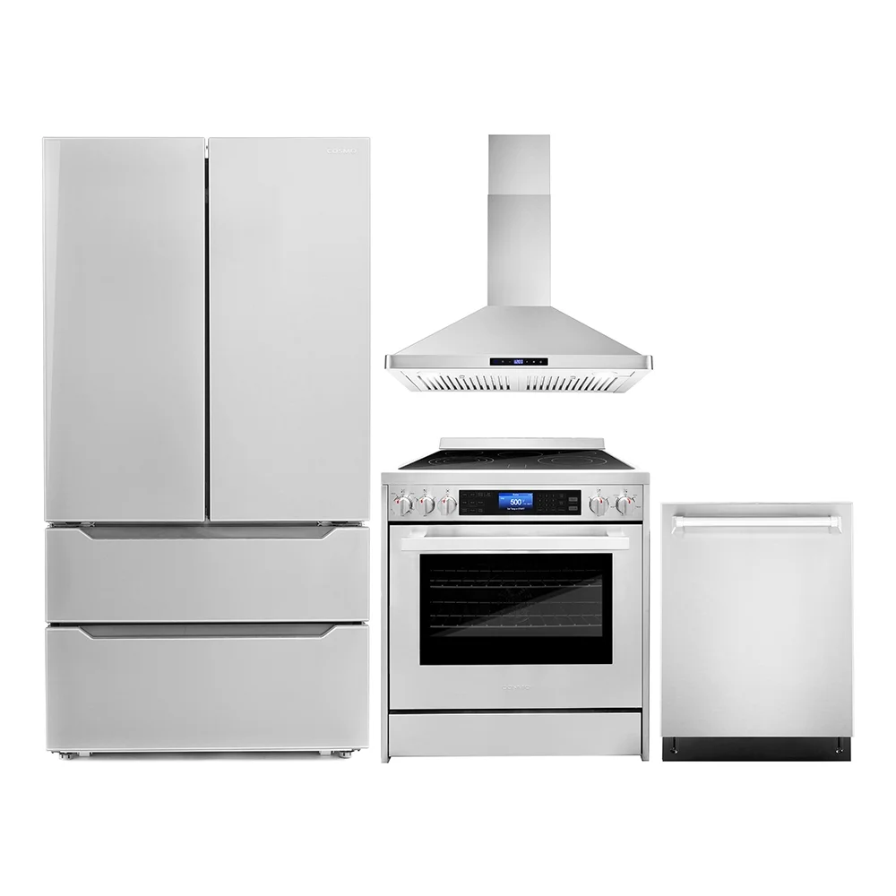 2026 Cosmo 4 Piece Kitchen Appliance Packages with 30