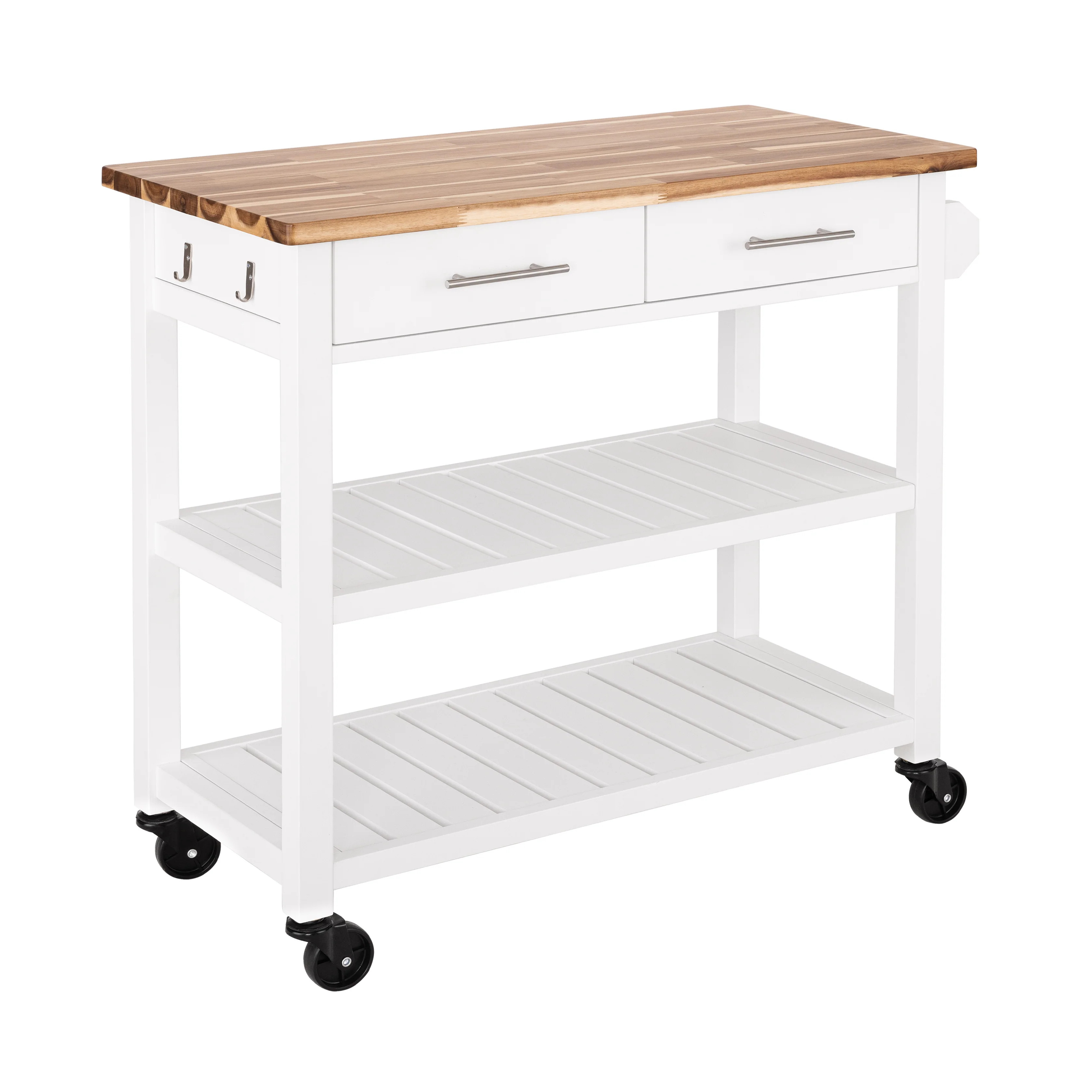 Acacia Top Kitchen Cart