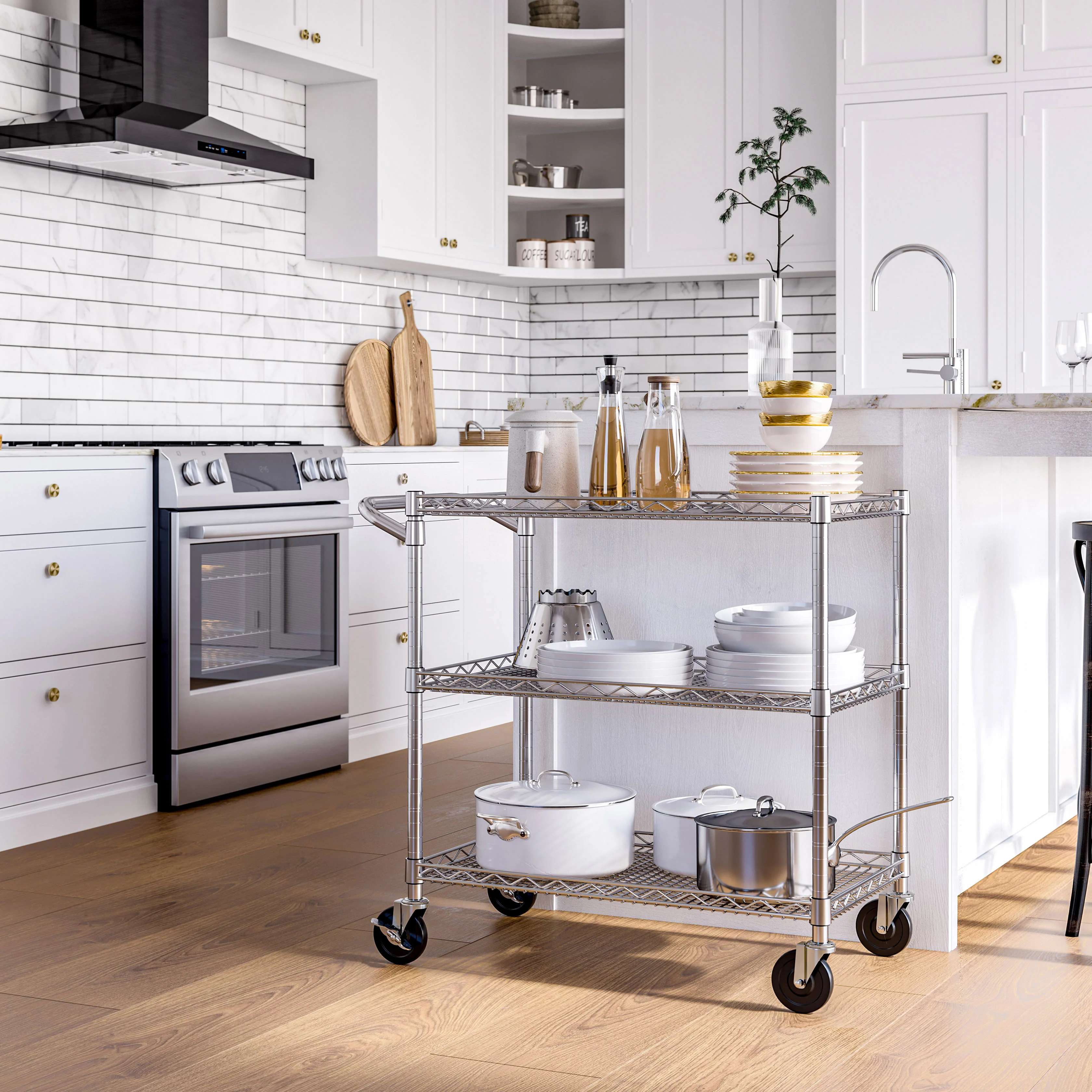 3-Tier NSF Utility Cart