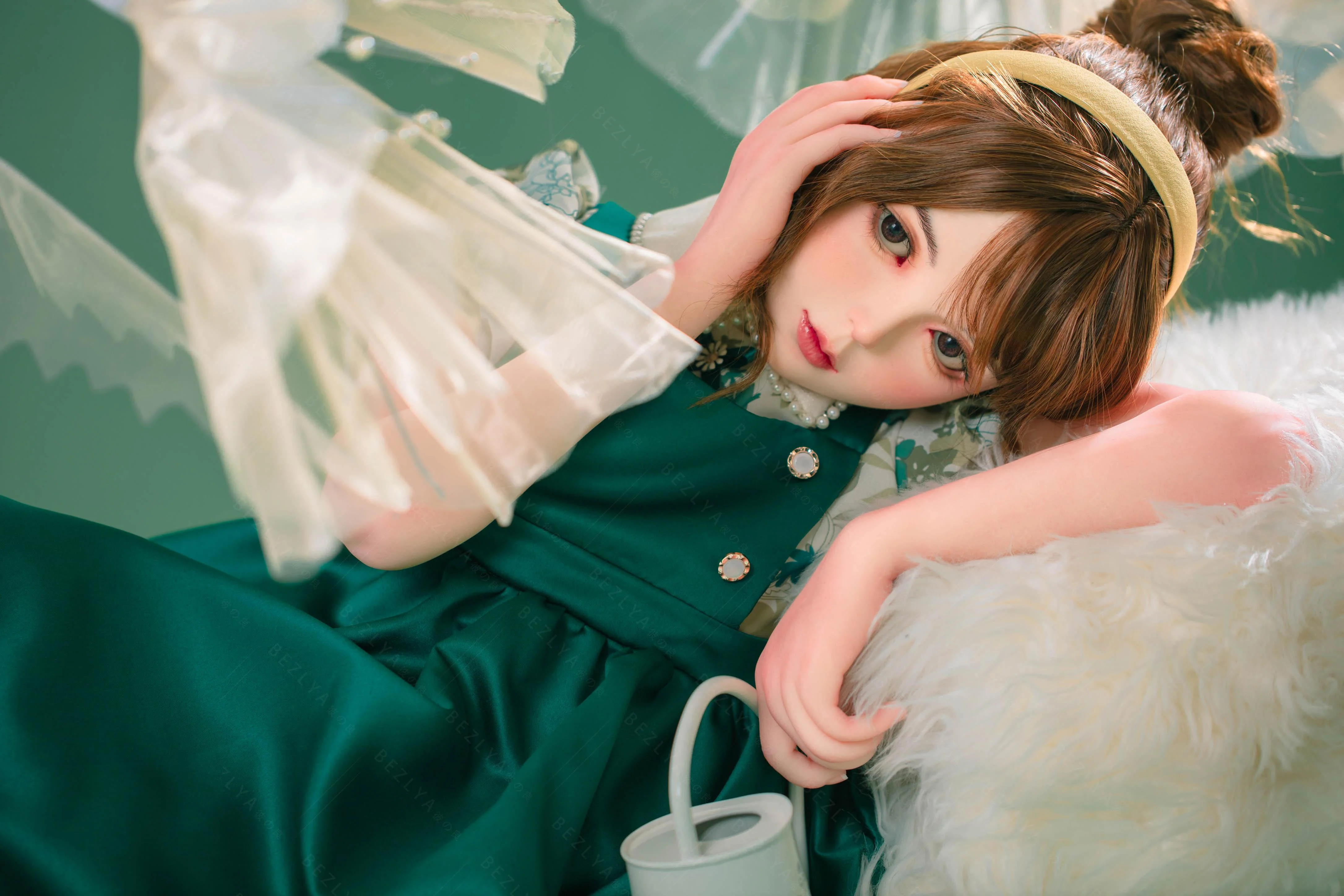 sex doll RCBezlya - Ruriokoshi - 138cm/4ft6.25 - 2.0 AA-cup - Silicone Head + TPE Body Sex Doll - R C