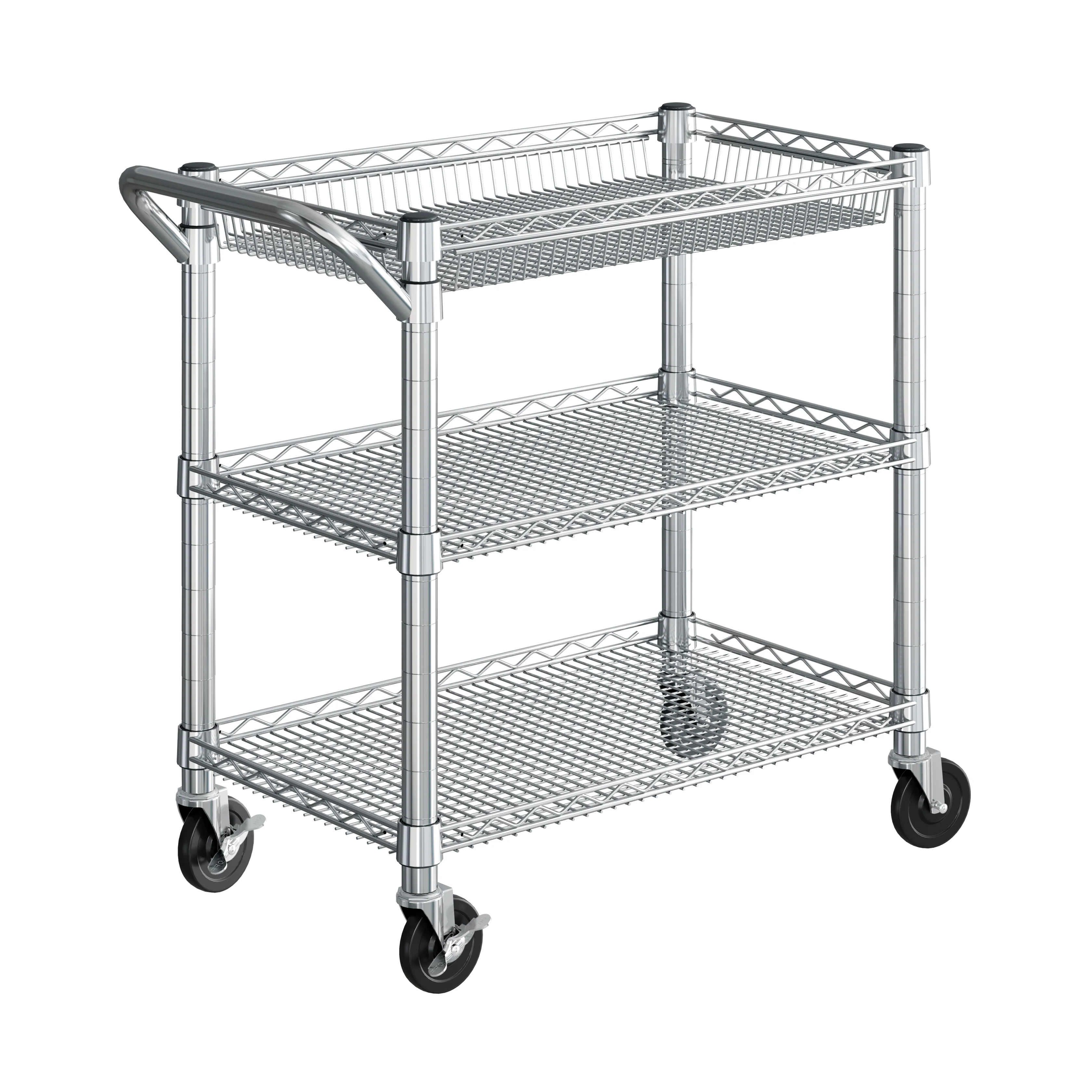 2026 3-Tier NSF Heavy-Duty Utility Cart