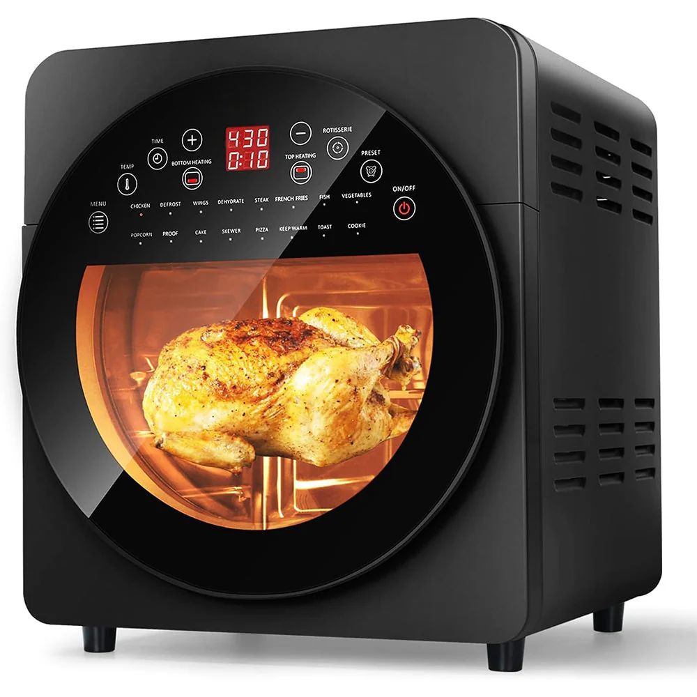 2026 Air Fryer Toaster Oven, 16-in-1 Air Fryer Toaster Oven, Large Convection Roaster with Rotisserie & Dehydrator