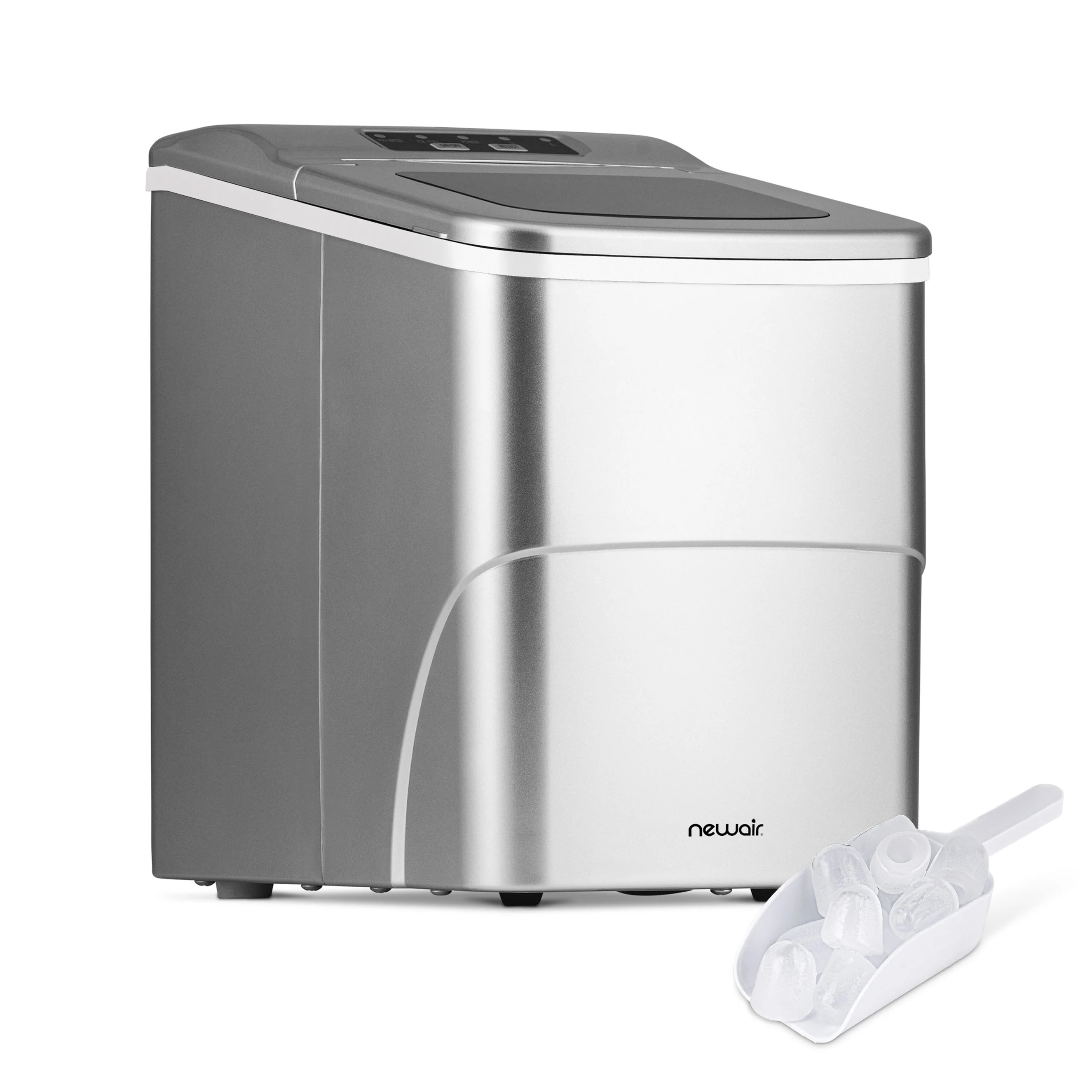 2026 Newair® Countertop Ice Maker. Bullet Ice, 26 lbs/day - Matte Black