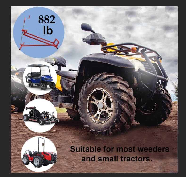 2026 Lawn Mower Lift Jack -Lifting Platform 882 Lbs Capacity for Garden Tractors and Lawn Mowers