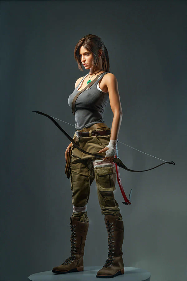 sex doll RC166cm (5f5) E-Cup Cosplay Full Silicone Lara Croft Sex Doll - R C