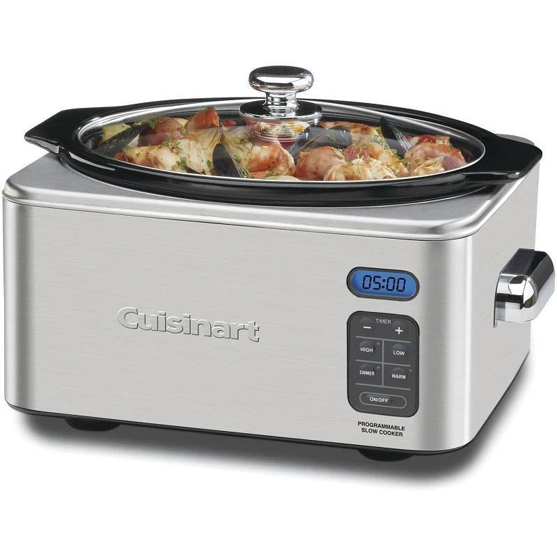 Cuisinart 6.5 Quart Programmable Slow Cooker – Touchpad Control with 4 Cooking Modes & Auto Warm