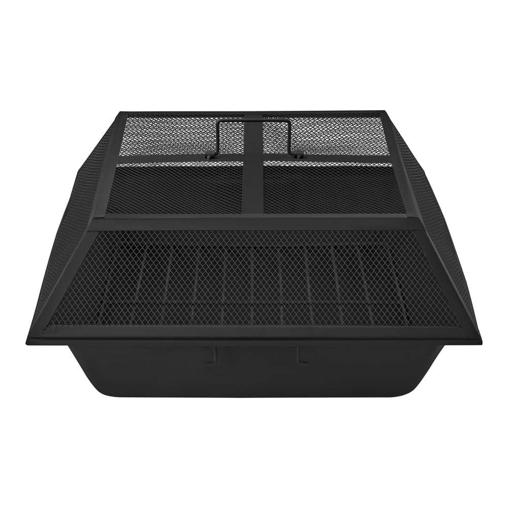 Hampton Bay 24′′ Steel Fire Pit Insert Set with Mesh Cover, 3-Piece Replacement Kit