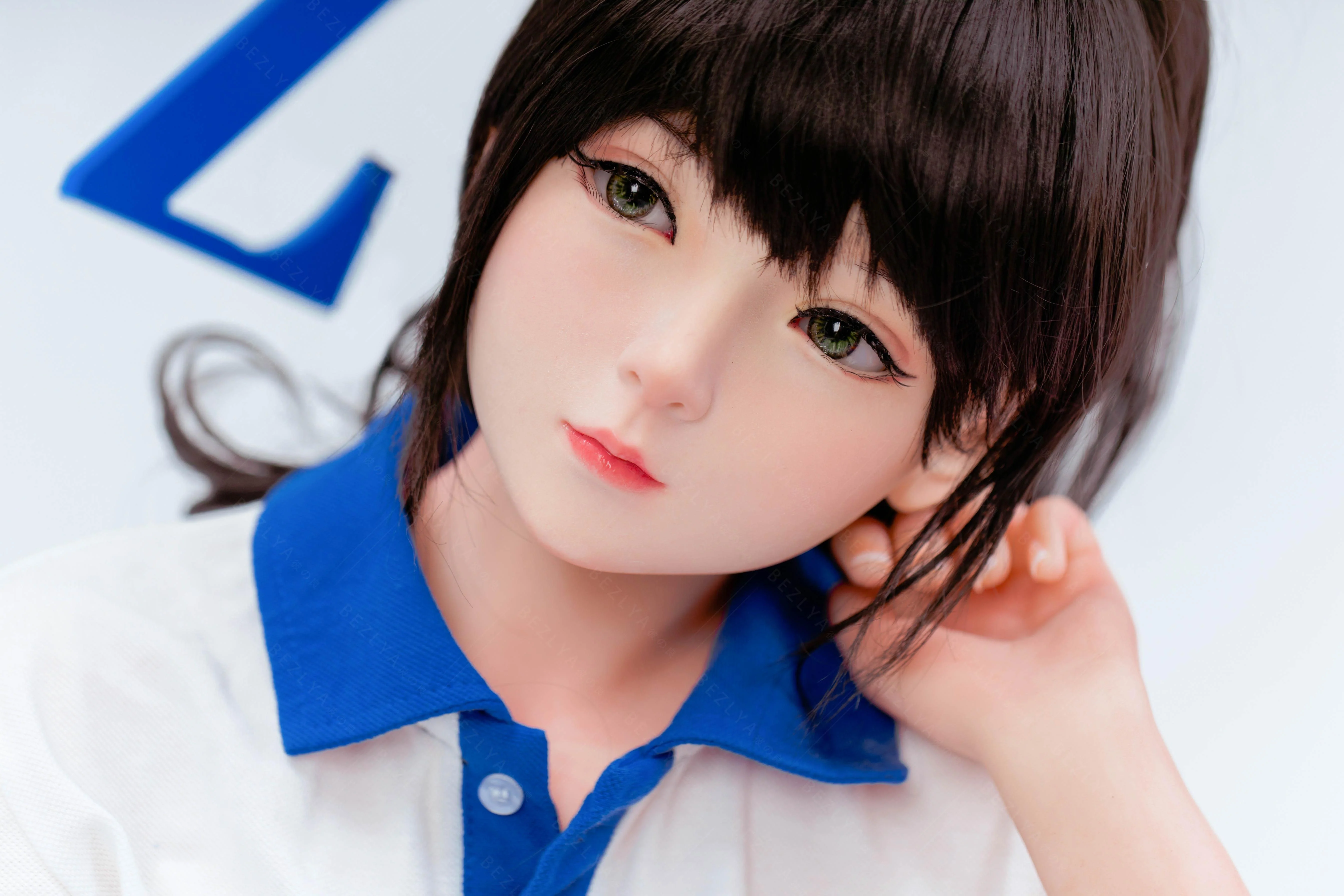 sex doll RCBezlya - Jasmine - 138cm/4ft6.25 - 2.0 AA-cup - Silicone Head + TPE Body Sex Doll - R C