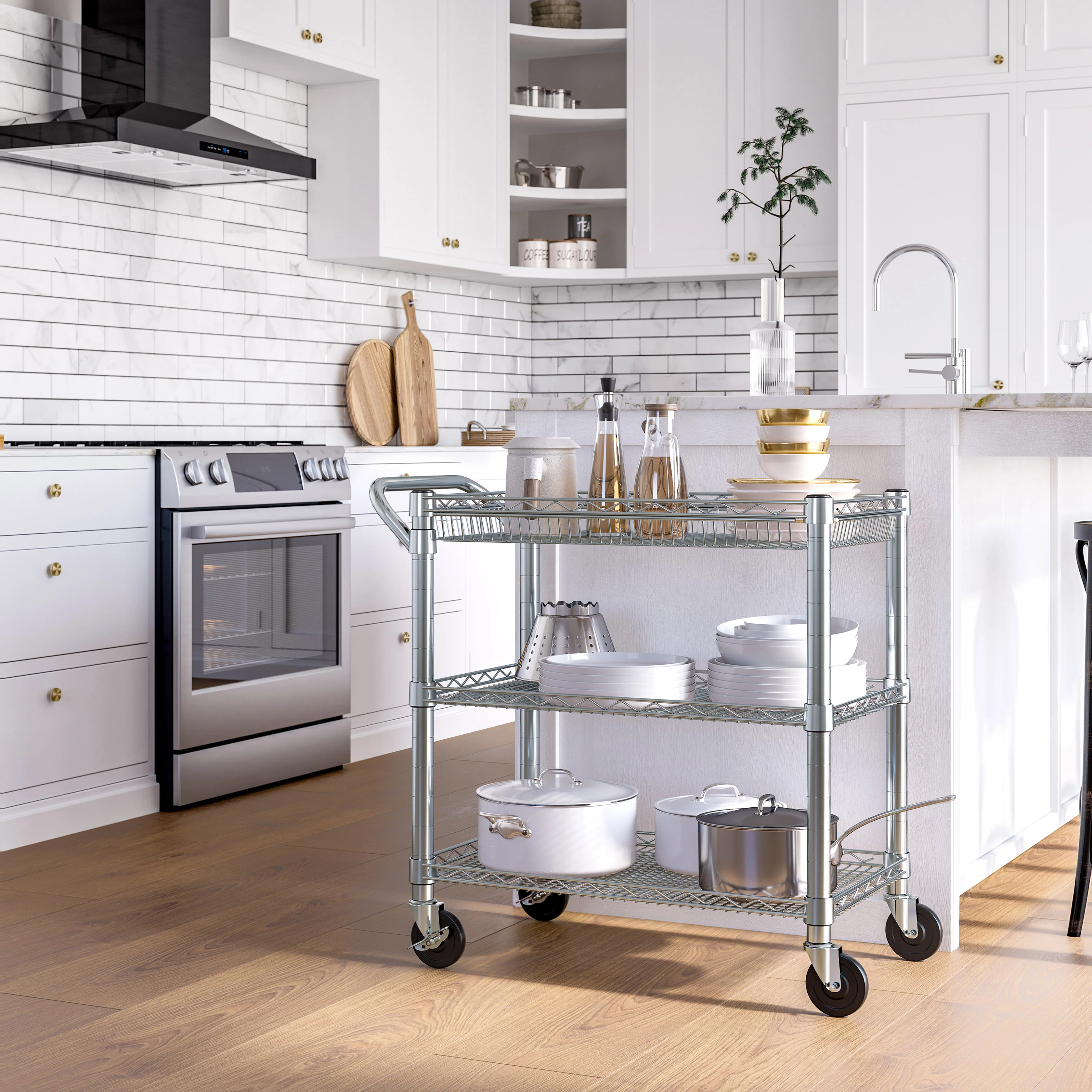 2026 3-Tier NSF Heavy-Duty Utility Cart