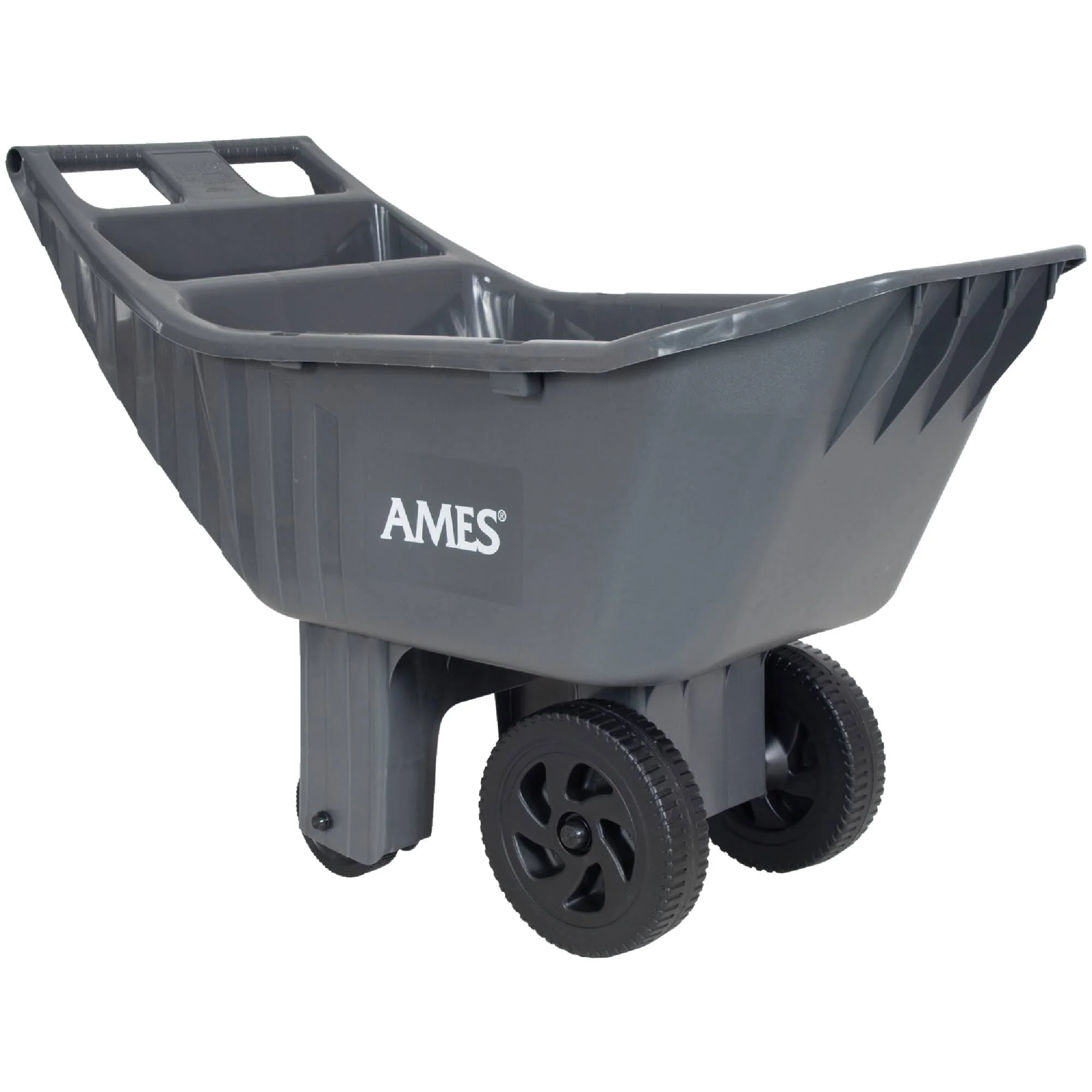 Ames Easy Roller 4 Cu. ft. Poly Yard Cart – Durable and Easy-to-Maneuver Garden Hauler
