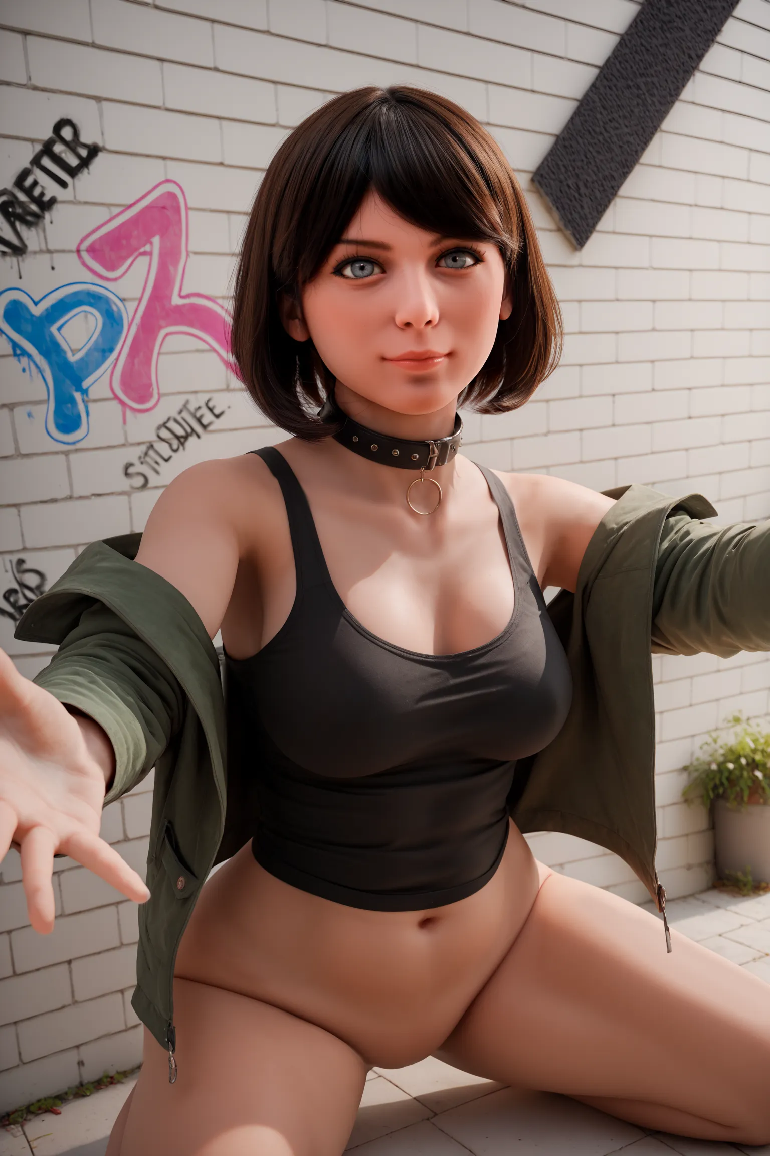 sex doll RCAIBEI I 4.95ft/151cm Silicone Head Sex Dolls Chubby - Cathy - R C