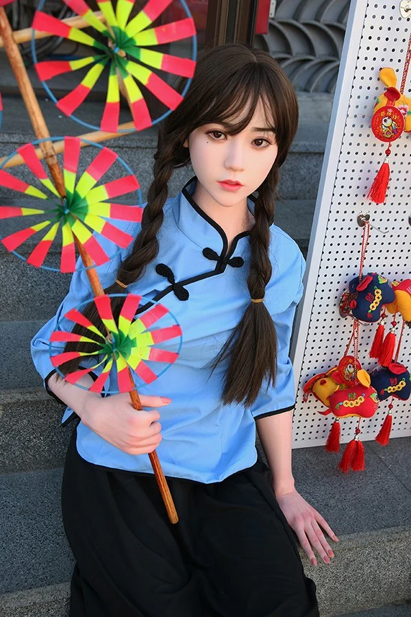 sex doll RC158cm / 5ft2 C-cup Asian Chinese Ancient Costume Style Silicone Sex Doll - FanReal Doll: Qian - R C