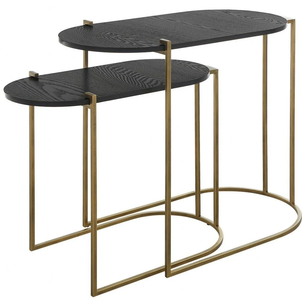 Nesting Table (Set Of 2)-22 inches Tall and 26.5 inches Wide Bailey Street Home