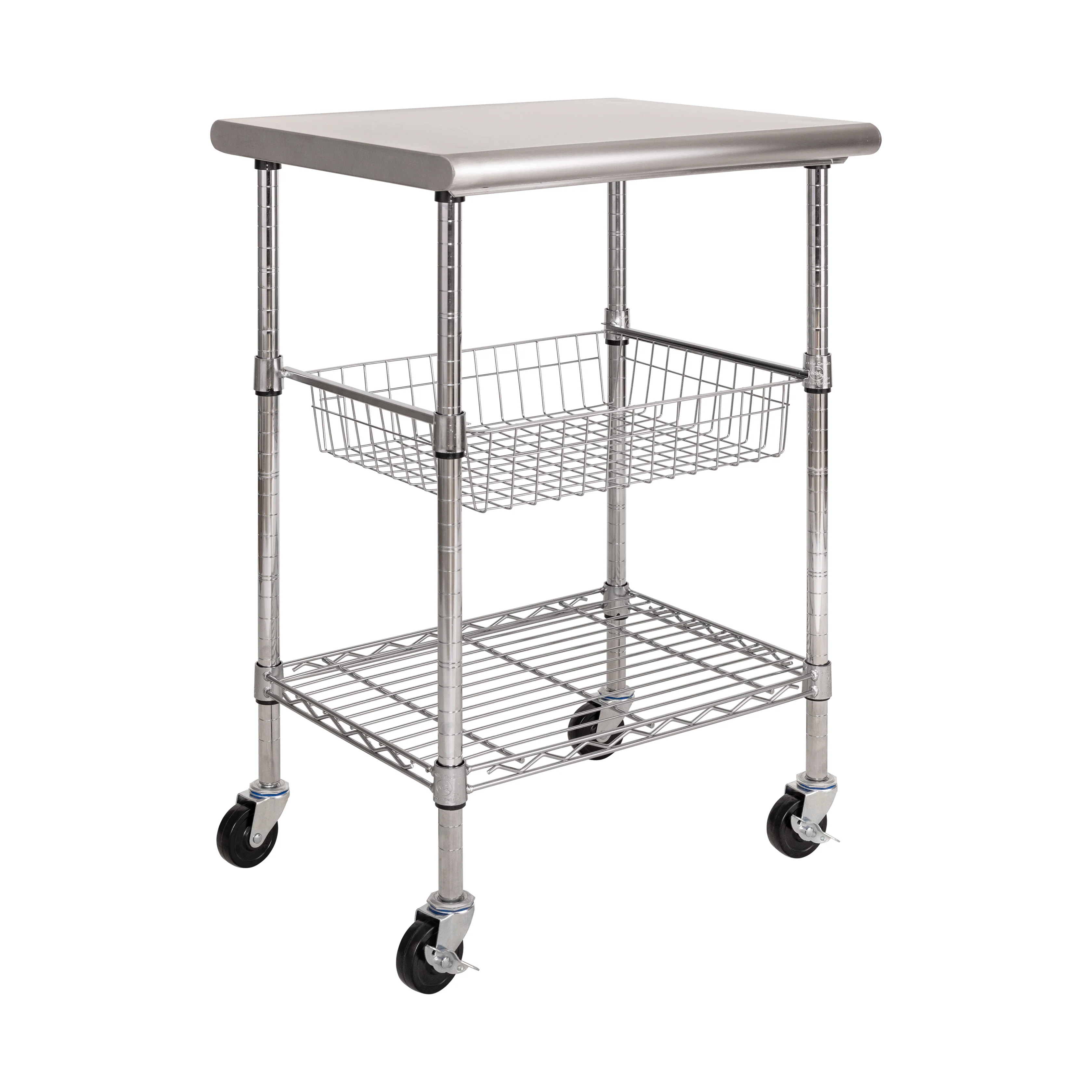 2026 Stainless Steel NSF Utility Worktable Cart