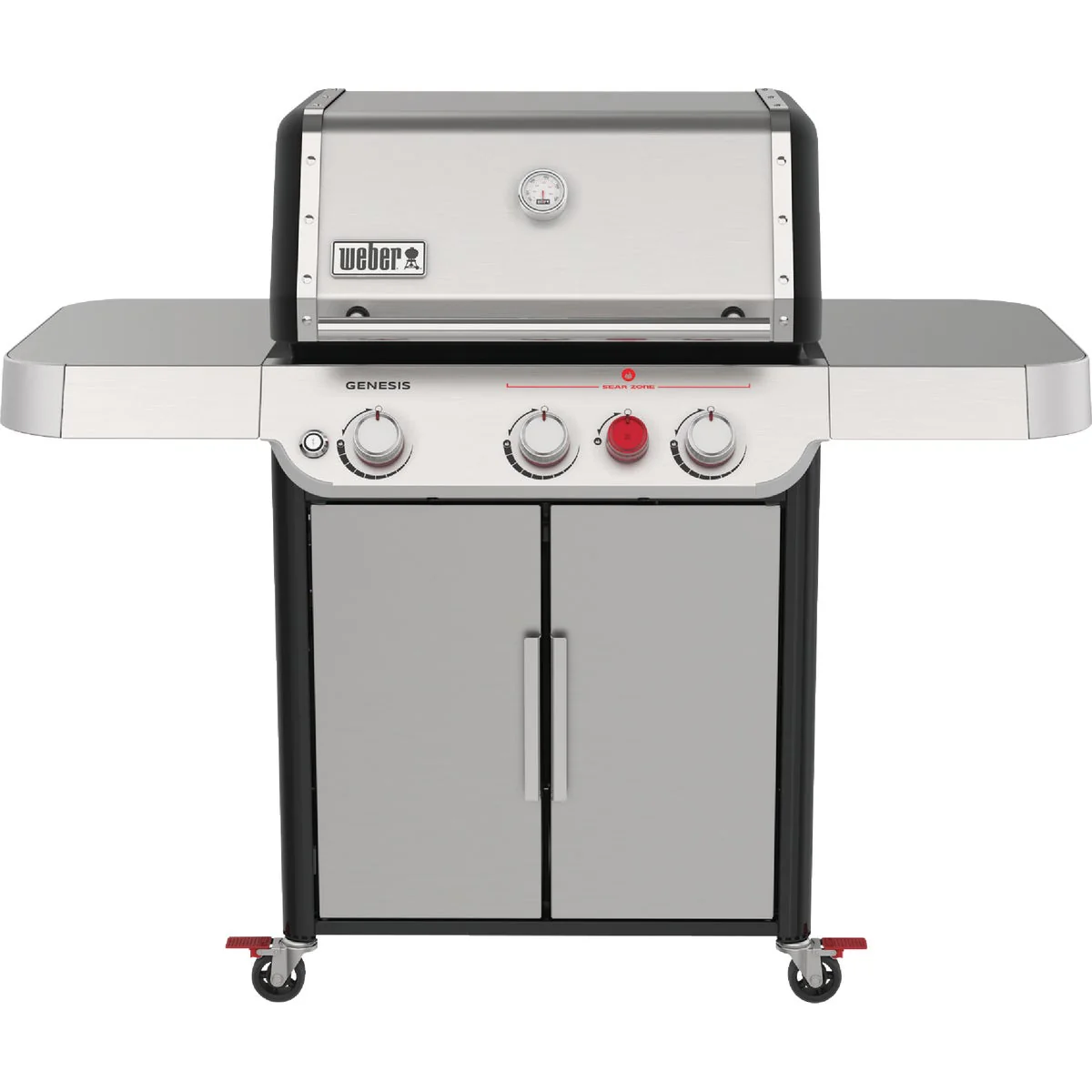 2026 Weber Genesis SP-S-325 Stainless Steel 3-Burner Liquid Propane Grill with Extra-Large Sear Zone, PureBlu Burners, Flavorizer Bars