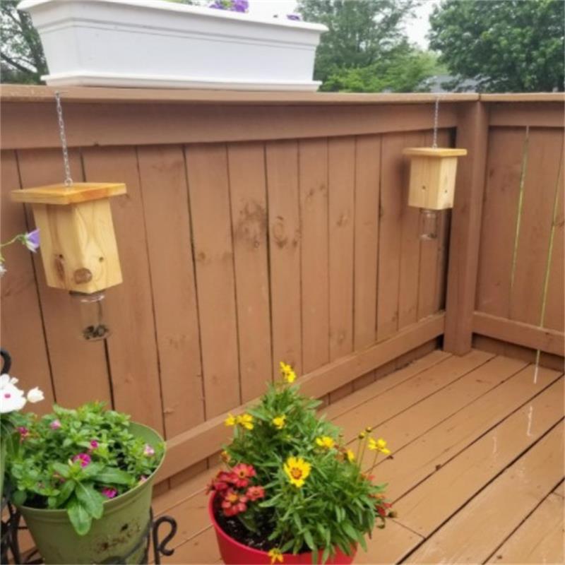 Wooden Carpenter Bee Trap