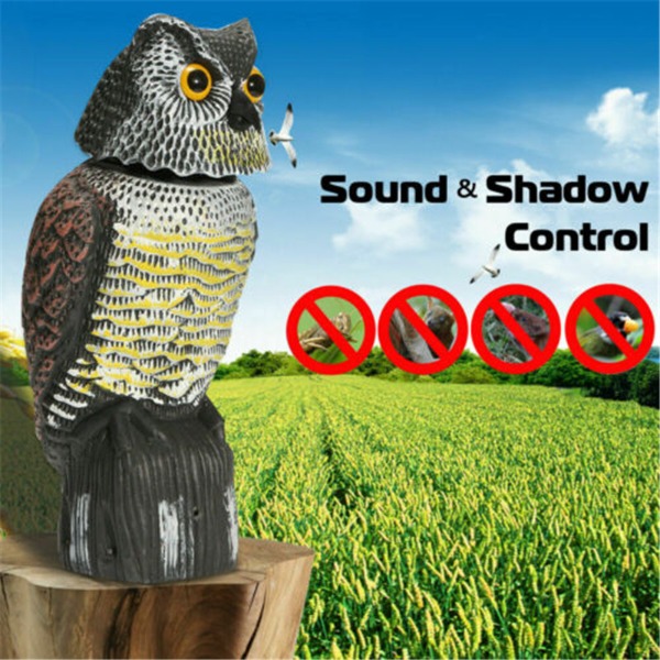 Natural Enemy Scarecrow® Rotating-Head Owl
