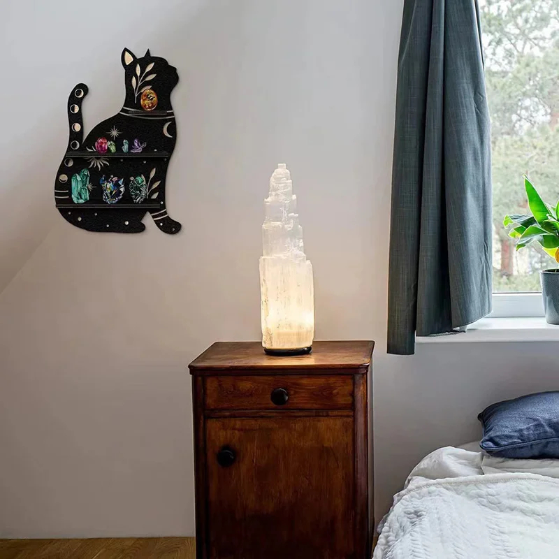 Cat Wall Crystal Shelf