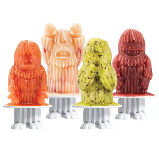 Ice Pop Molds - Set of 4 Popsicle Makers with Sticks