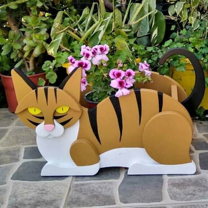Cat Planter-Garden Decor-Lovely Decor