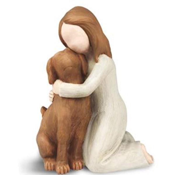 Comfort Puppy Sculpture Angel of Friendship
