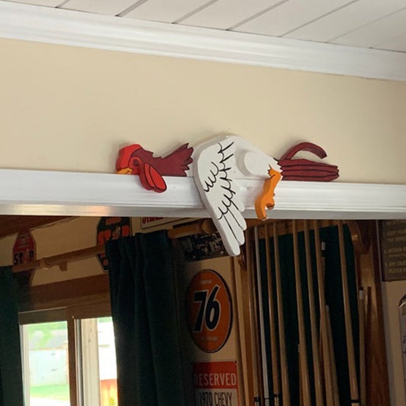 🐔Resting Rooster Rail Pet-Home Decoration Outdoor Fence Decoration