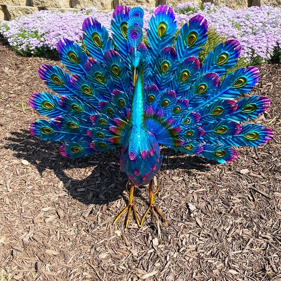 Beautiful Peacock Statue Decor