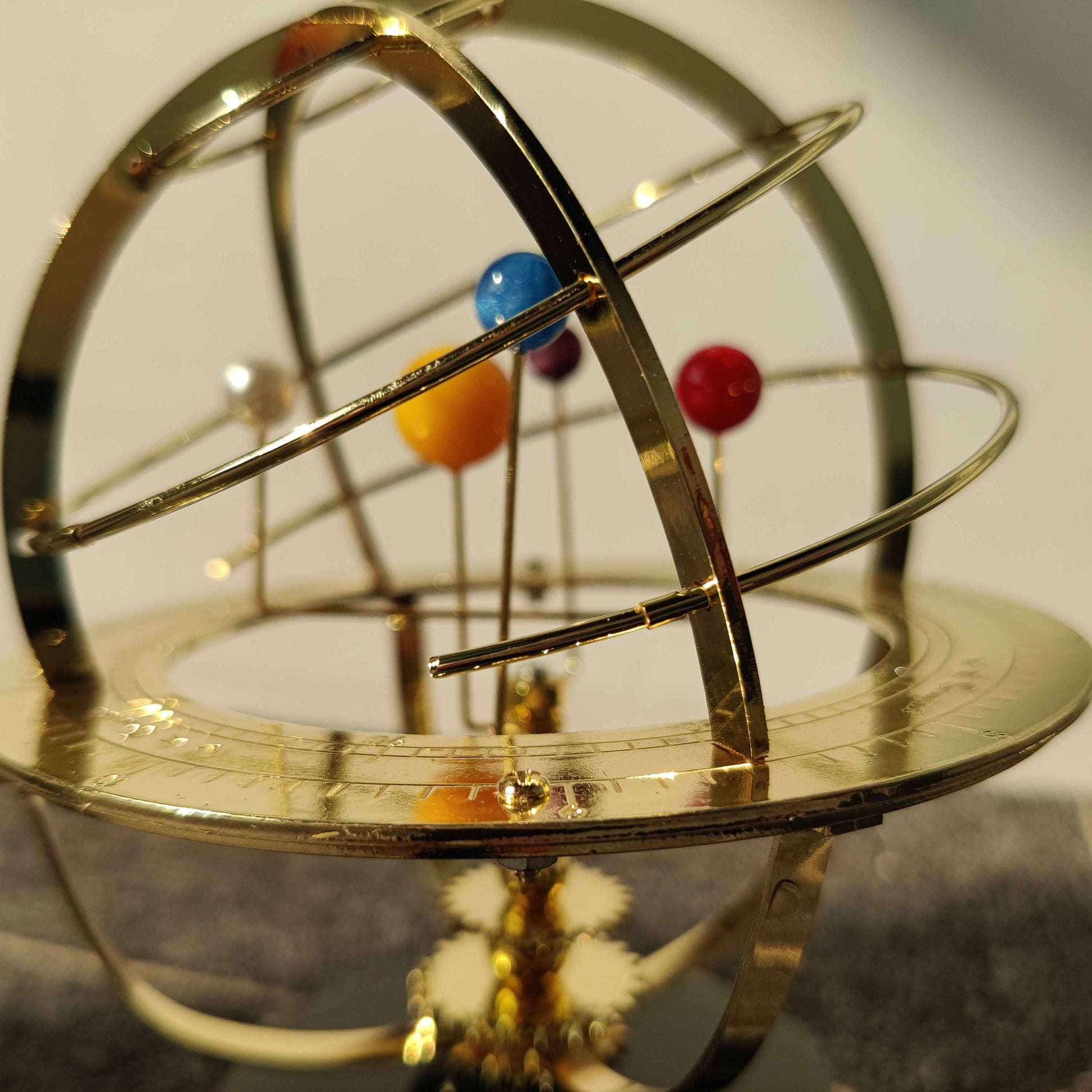Armillary Sphere with Internal Orrery Model of The Solar System