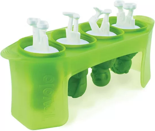 Ice Pop Molds - Set of 4 Popsicle Makers with Sticks
