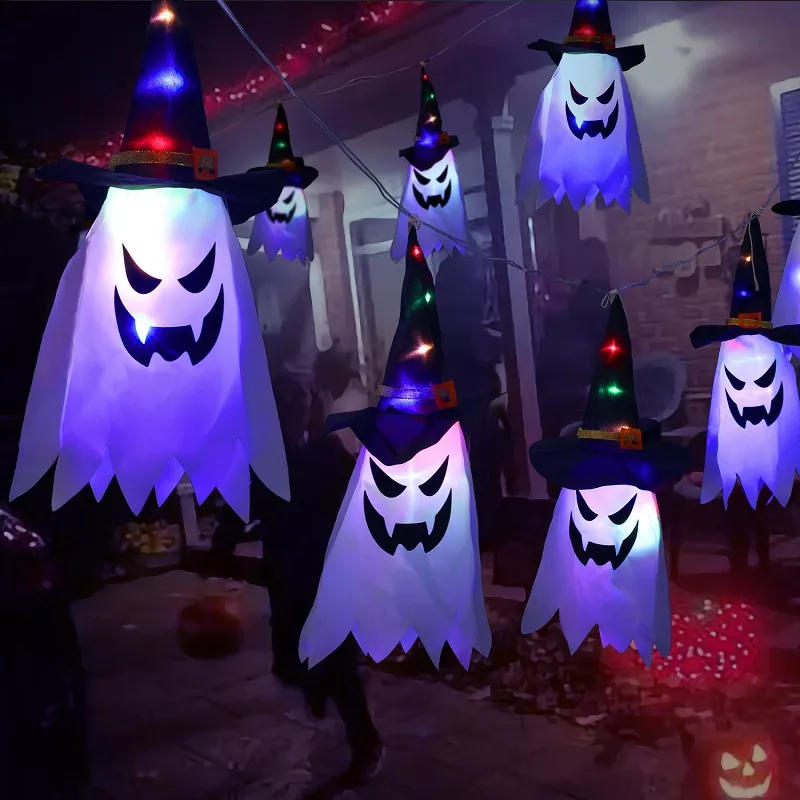 Hanging Ghost LED Light Halloween Outdoor Decoration