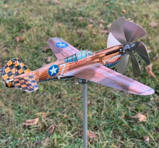 P40 Warhawk Airplane Windmill