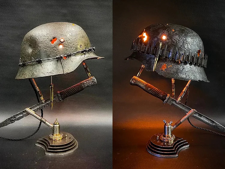 War Relic Lamp Remembering That History