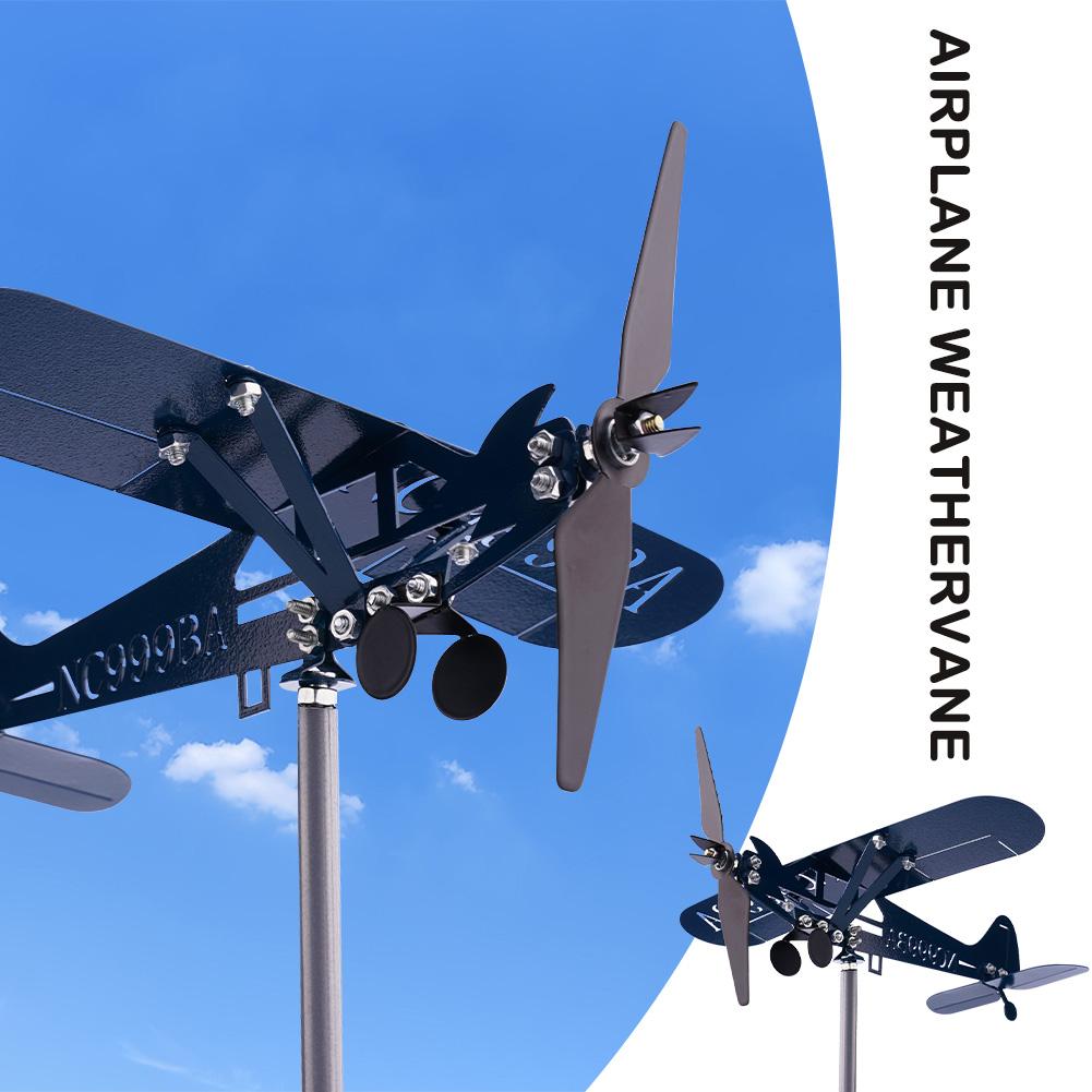 Metal Airplane Weathervane 3D Piper J3 Cub Wind Spinner Best Gift