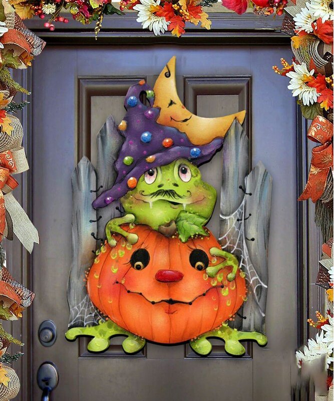 Halloween Decoration - Greedy Frog Wizard