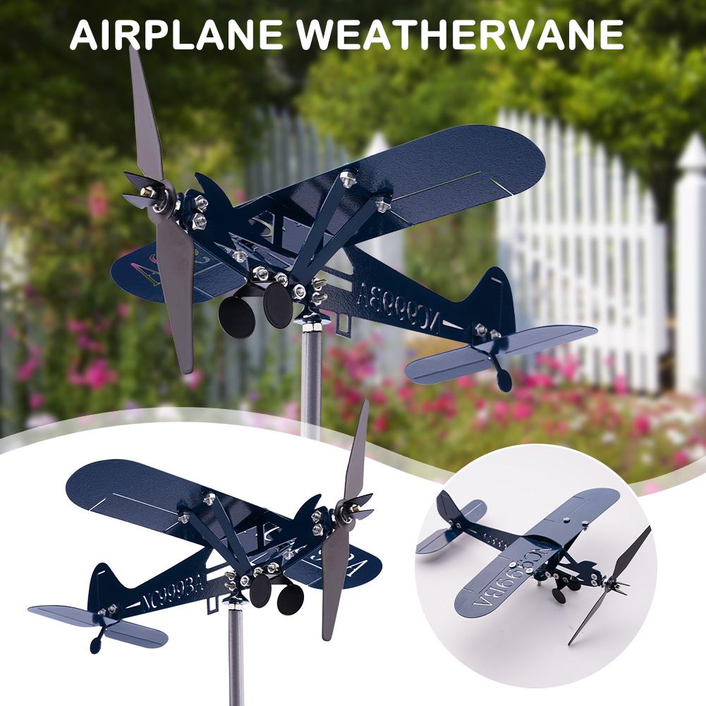 Metal Airplane Weathervane 3D Piper J3 Cub Wind Spinner Best Gift