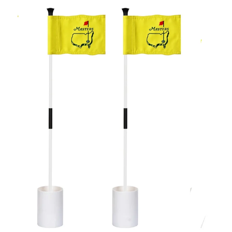 3ft mini Flagstick for Backyard Putting Yellow