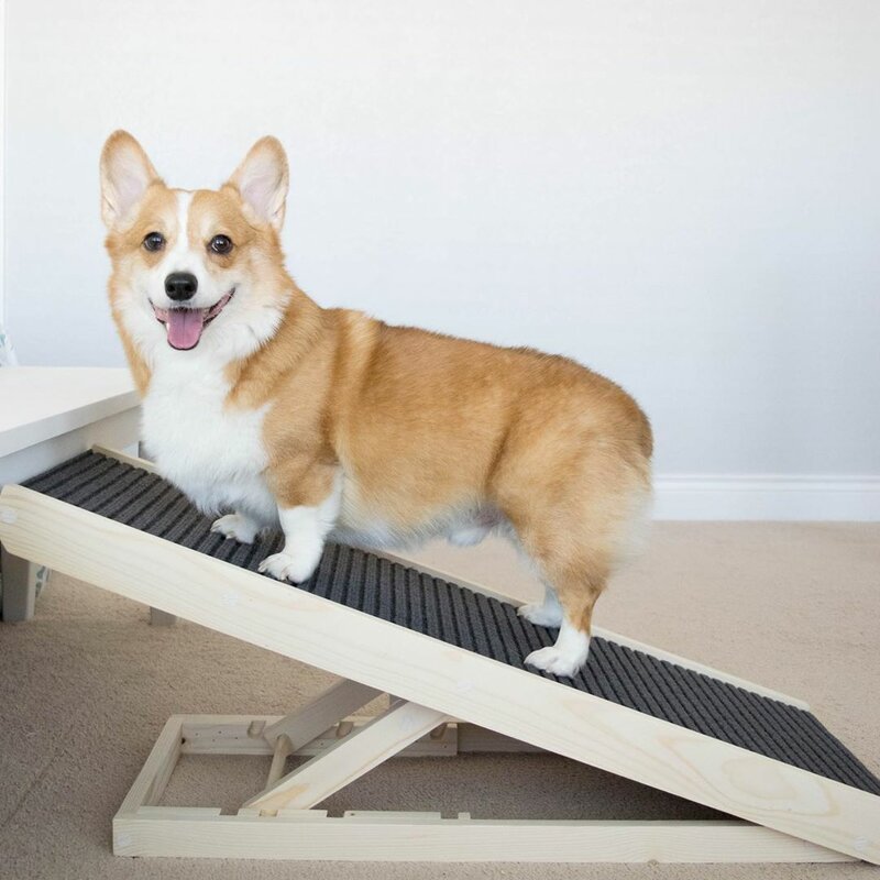 The PawRamp Lite-Natural, Adjustable Dog Ramp