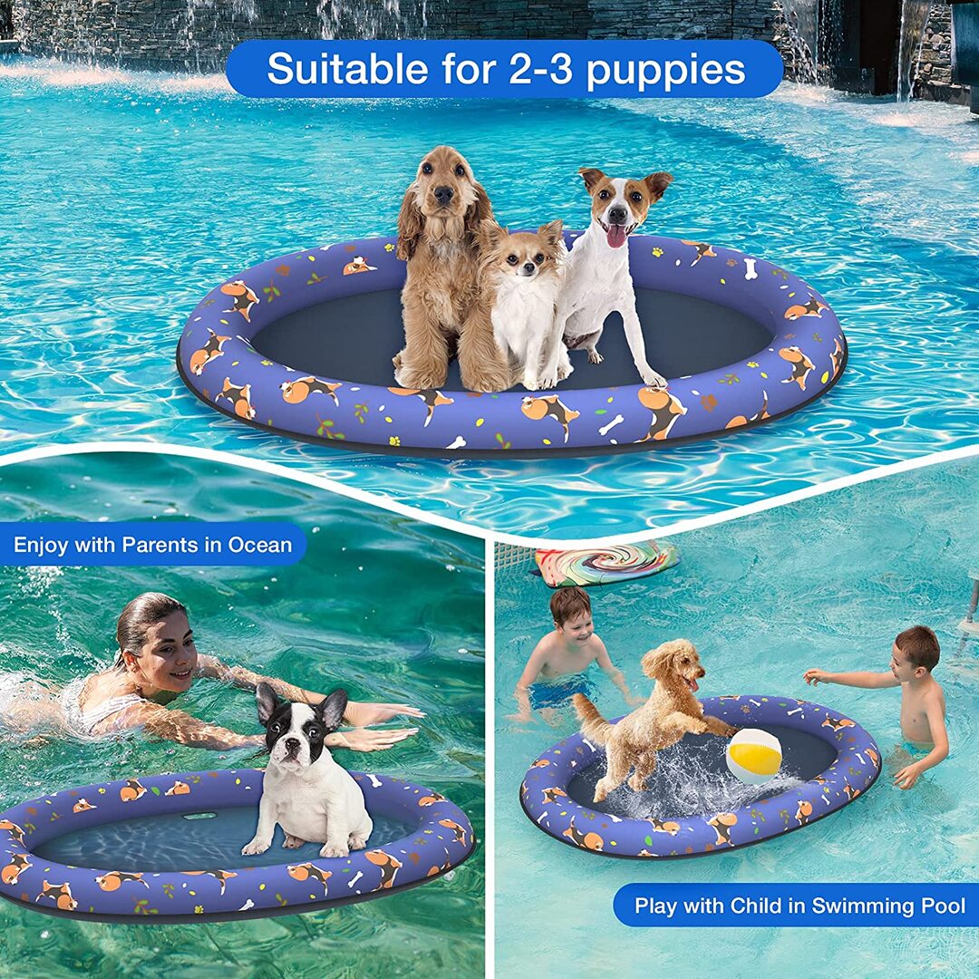 Dog Pool Floats Dog Float Inflatable Pool Oxford Cloth Dog Pool Floats for Small Large Dogs