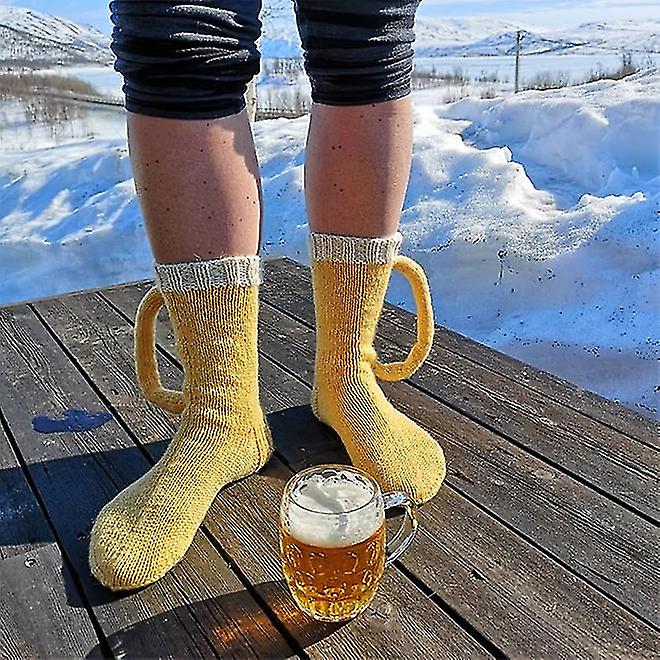 3d Beer Mug Socks Cute Unisex Novelty Warm Floor Sock For Men Women