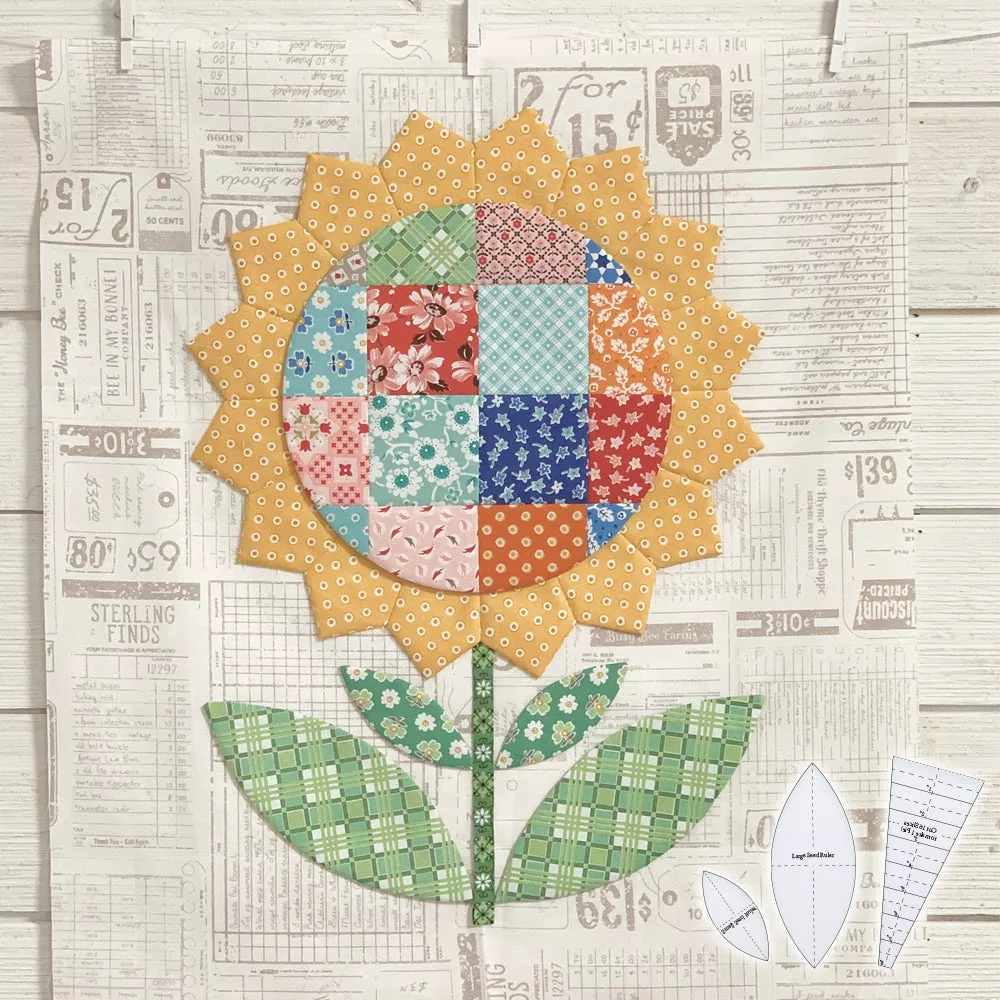 Sunflower Quilt Template Set